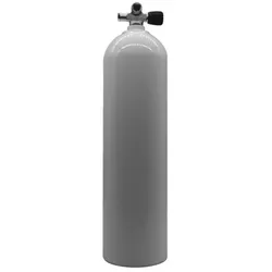 MES 11,1 L Aluflasche weiß 207 bar mit Ventil 12544-RE