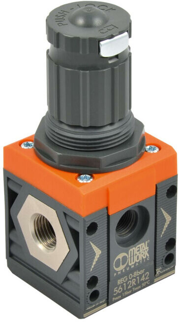 Riegler Régulateur de pression »SYNTESI«, BG2, sans douilles, 0…4 bar, sans manomètre (5620R120)