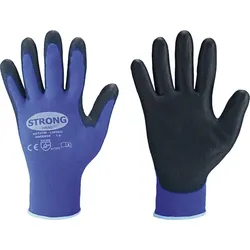 STRONGHAND Feinstrickhandschuhe Lintao PU Gr. 10 VE 12 blau