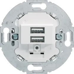 Berker 260219 USB Lade-Std., 2fach, 3.0A, rund, pw
