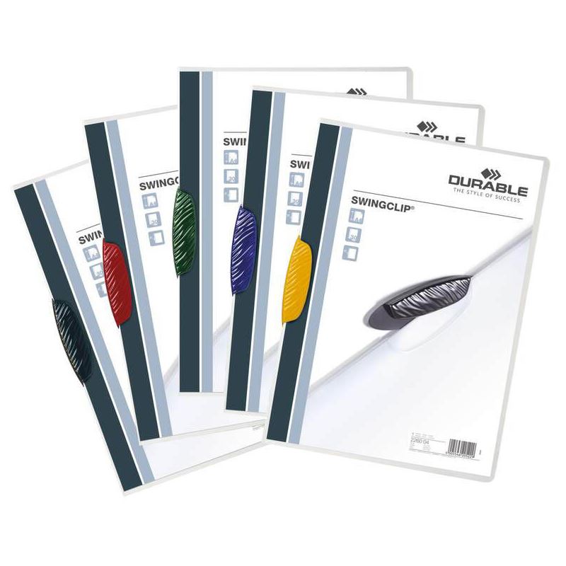 DURABLE 25 Klemmhefter SWINGCLIP transparent