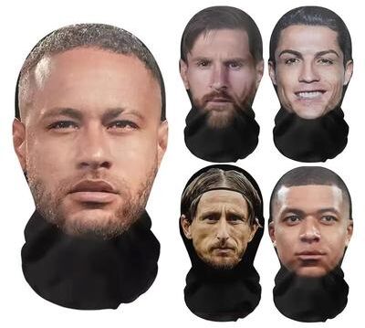 Inspired Finds 3D Printed Celebrity Face Mask For Halloween Cosplay Parties cristiano Ronaldo