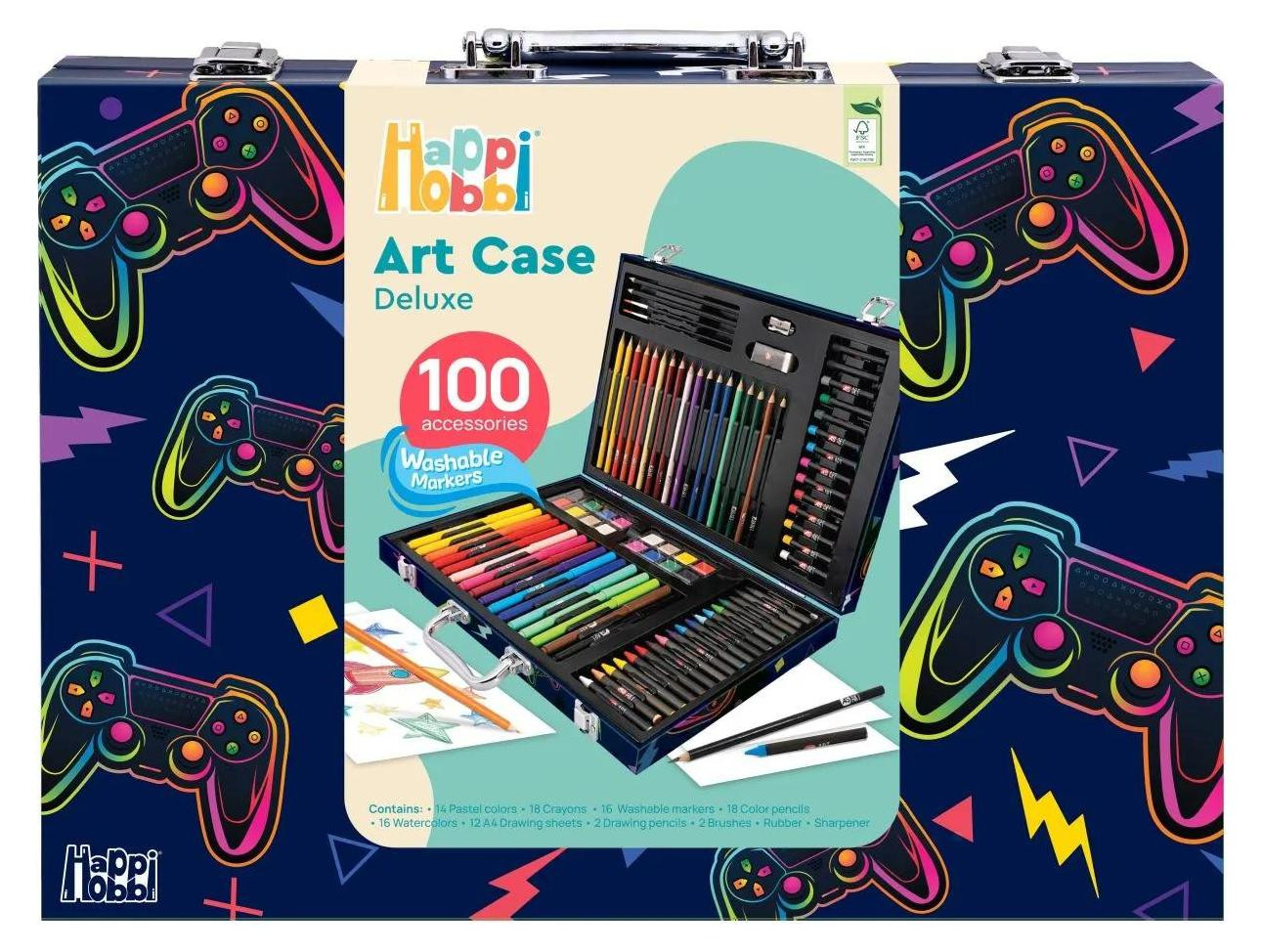 Happi Hobbi Art Case Deluxe met 100 accessoires van AS Company