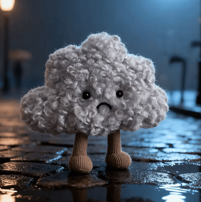 Uplift Curations 6.30 Inches Kawaii Sad Cloud Plush Pillow Soft Gray Cloud Throw Toy Gift For Kids 6.30 Inches Kawaii Sad Cloud Plush Pillow Soft Gray Cloud Throw Toy Gift For Kids