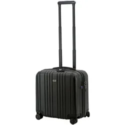 JSA Trolley 2 in 1, mit Tragegriff und Rollen, 1 Fach, ABS, Koffer, Schwarz