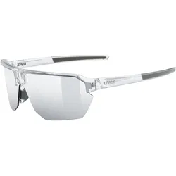 Uvex, Unisex, Sportbrille, vectiv set (Clear, Clear, Mirror Silver), Transparent