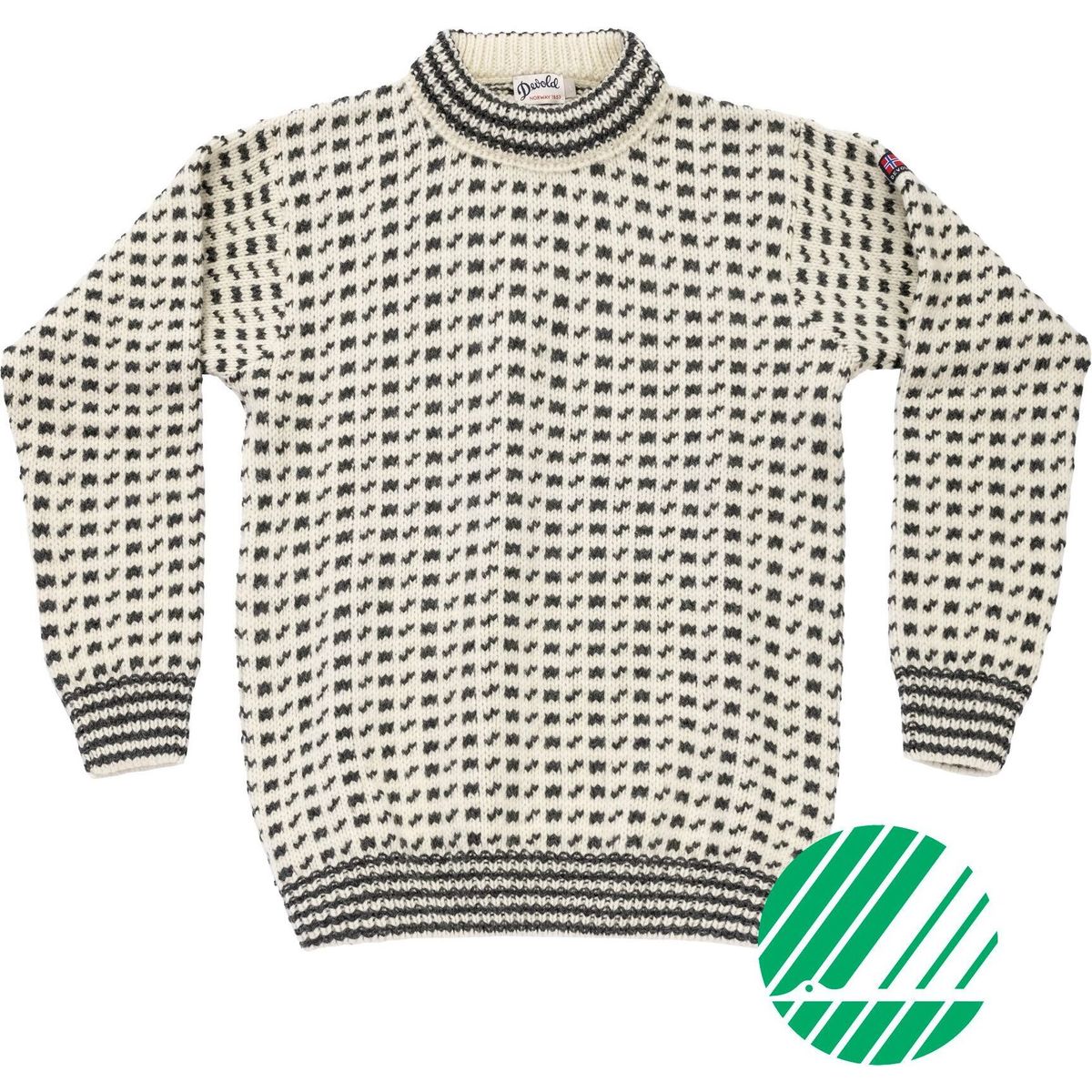 Devold of Norway Original Islender Wool Sweater offwhite/anthracite (020A-clothing) XS TC 379 550 A 020A XS