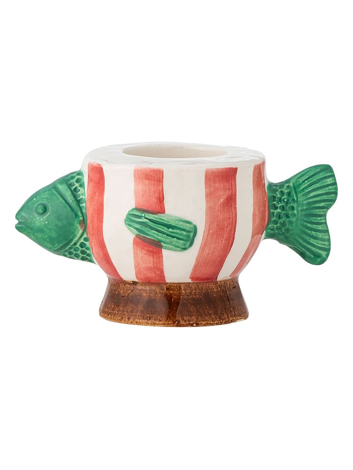 Bloomingville Kerzenhalter ''Trudy'' in Weiß/ Rot/ Grün - (B)13 x (H)7 x (T)8 cm - onesize