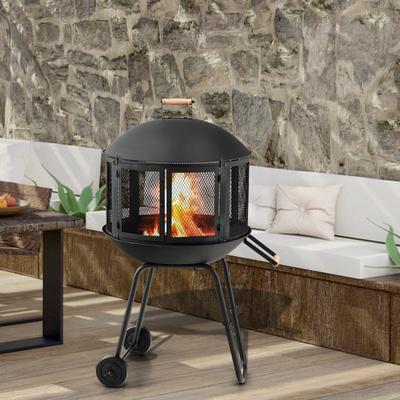 All Categories Goods Patio Rolling Fire Pit Wood Burning Fire Pit With Wheels Mobile Fireplace For Outdoor Use Patio Rolling Fire Pit Wood Burning Fire Pit With Wheels Mobile Fireplace For Outdoor Use
