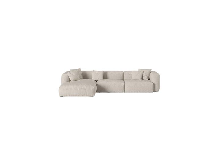 Modulares, 4-Sitzer Design Ecksofa „Martina“ Bouclé Beige Micadoni