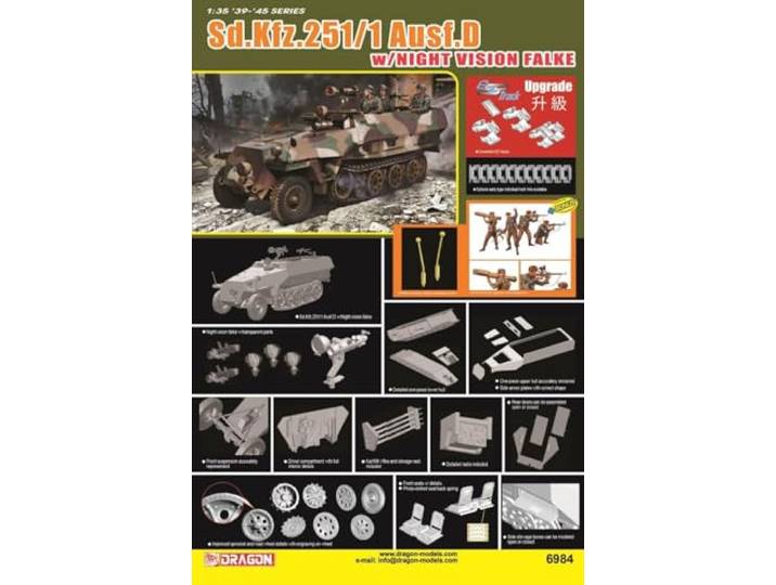 Dragon - sd kfz 251 ausf d 1/35 - dragon 6984