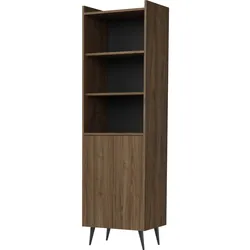 REGAL Arysa in Braun Walnuss Holzoptik 52/182/41 cm