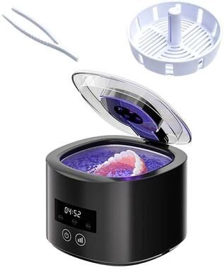 Uplifted Goods USB Rechargeable 50KHZ Professional Multi Function Ultrasonic Cleaner black