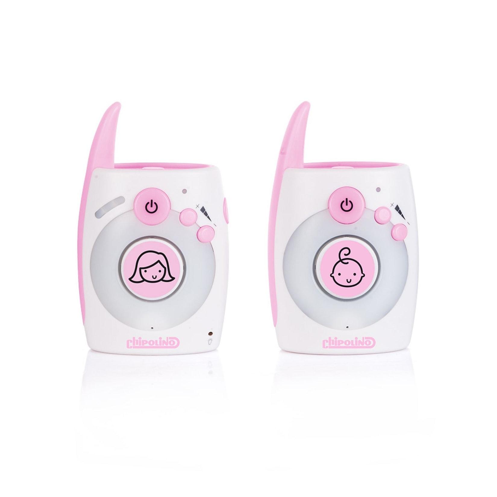 Chipolino Babyphone Astro, 300 m Reichweite, Zweiwege-Kommunikation, USB Adapter rosa