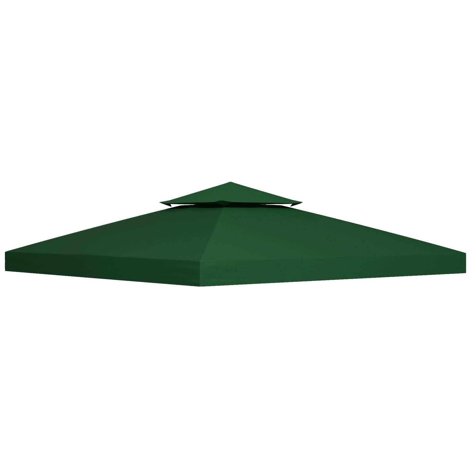 Outsunny vervangend dak voor tuinpaviljoen 3x4m, PA 180g/m² coating, waterdicht en UV-bescherming, groen