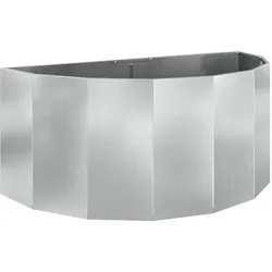 Helloshop26 - Moderne halbrunde Pflanzkübel matte Oberfläche 120 x 60 x 50 cm für den Außenbereich zeitgenössischer Stil aus
