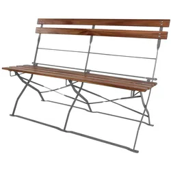 Mojawo, Gartenbank, Biergartenbank Gartenbank Parkbank Holzbank Bank Biergartenmöbel B110xT48xH84cm