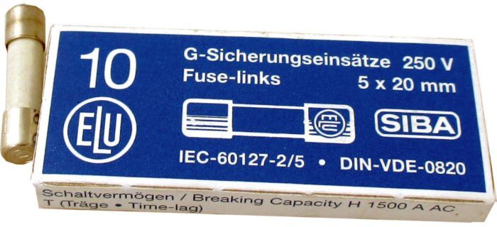 Wolf Feinsicherung 2,5A Trägev250V 2745699 5x20mm, für BPH bis 05/2017