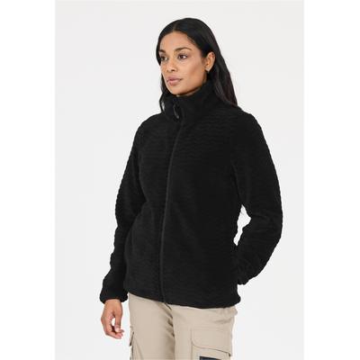 Fleecejacke WHISTLER "Matra", Damen, Gr. 46, schwarz, 100% Polyester, unifarben, kurz, hoch geschlossener Ausschnitt, Jacken Fleecejacke, mit stilvollem Muster und kuscheligem Tragegefühl