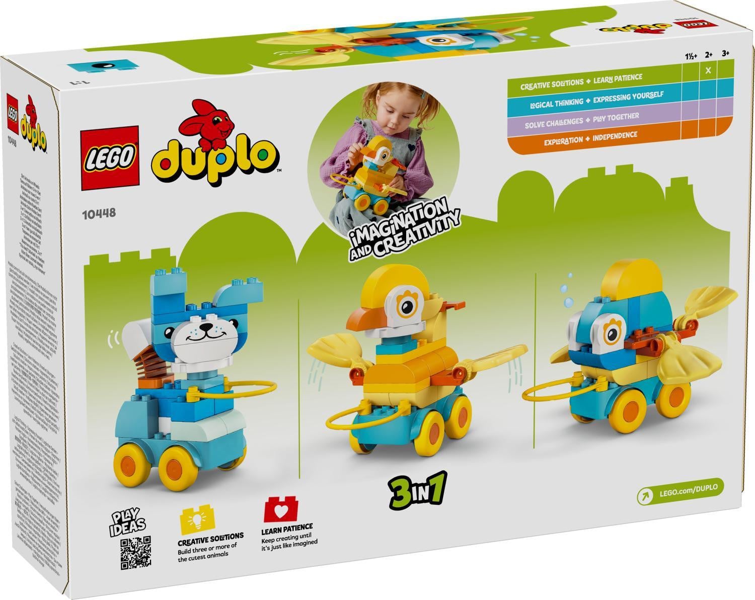 LEGO DUPLO Dieren op wielen 3-in-1 10448