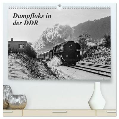 Dampfloks in der DDR (hochwertiger Premium Wandkalender 2027 DIN A2 quer), Kunstdruck in Hochglanz