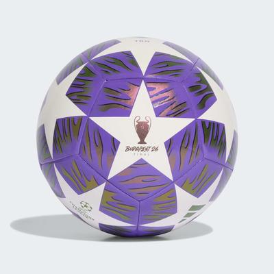 Fußball ADIDAS PERFORMANCE "UEFA CHAMPIONS LEAGUE FINAL" Gr. 5, lila (pantone, weiß), Bälle, 5, 0,4 g, Synthetik, Champions League, B:22,3cm H:17,3cm T:22cm