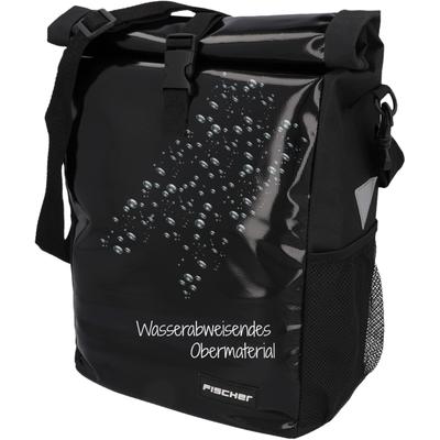 Fahrradtasche FISCHER FAHRRAD, schwarz, Taschen, B/H/T: 43,5cm x 41cm x 35cm, Polyester, Tarpaulin, B:43,5cm H:41cm T:35cm