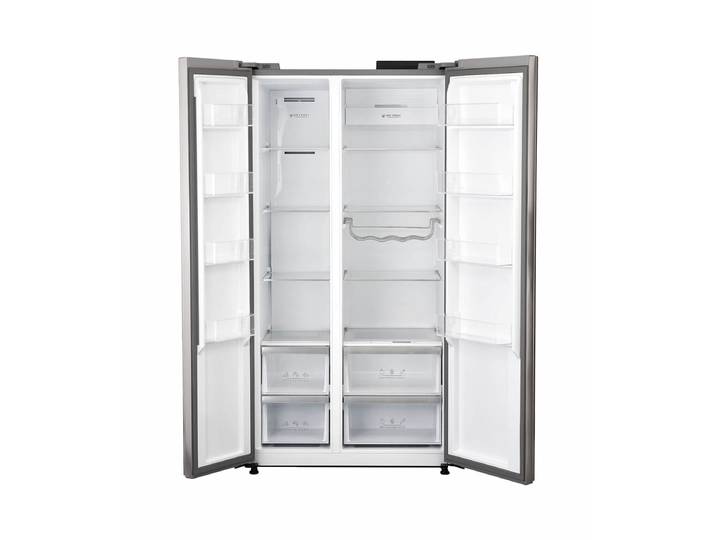 Trisa Kühlschrank Side-by-Side 592 L, Edelstahl