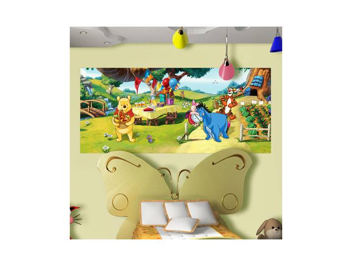 Poster Géant Winnie L'Ourson Anniversaire Disney Intisse 202x90 Cm