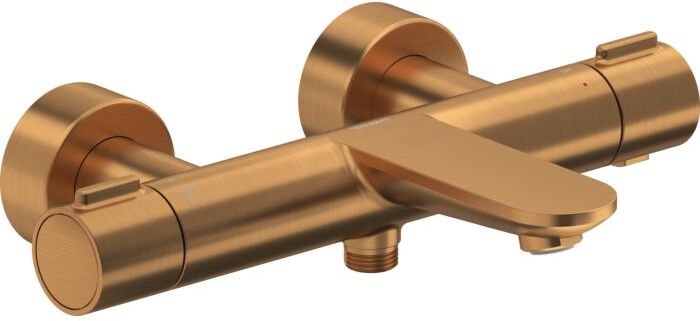 Duravit Wave Wannenarmatur WA5220000004 Aufputz, Ab- und Umstellventil, Bronze gebürstet