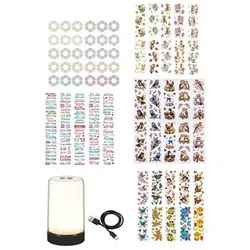 KARIN JITTENMEIER Kreativ-Set LED Tischlampe & Transparentsticker 52tlg.