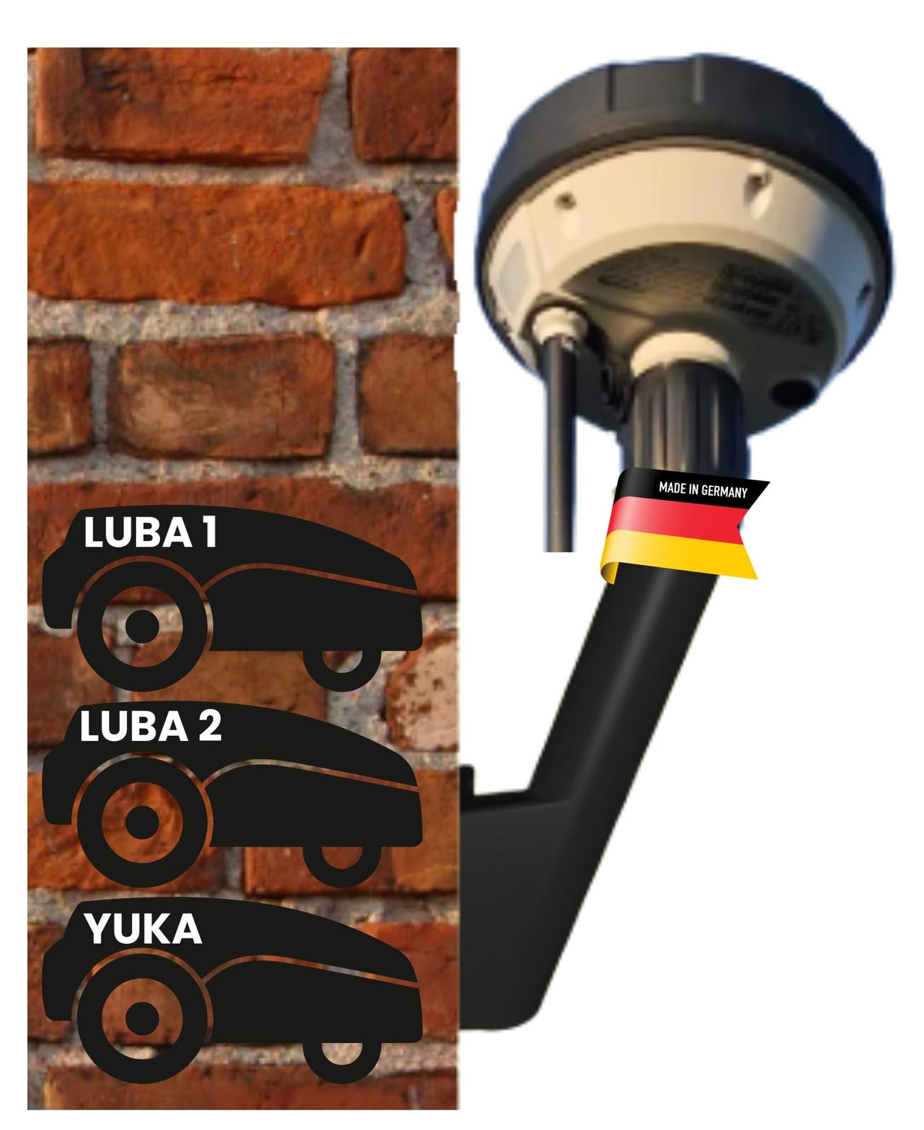 Selius Wandhouder voor RTK-antenne met grote bevestiging voor grasmaaierrobots