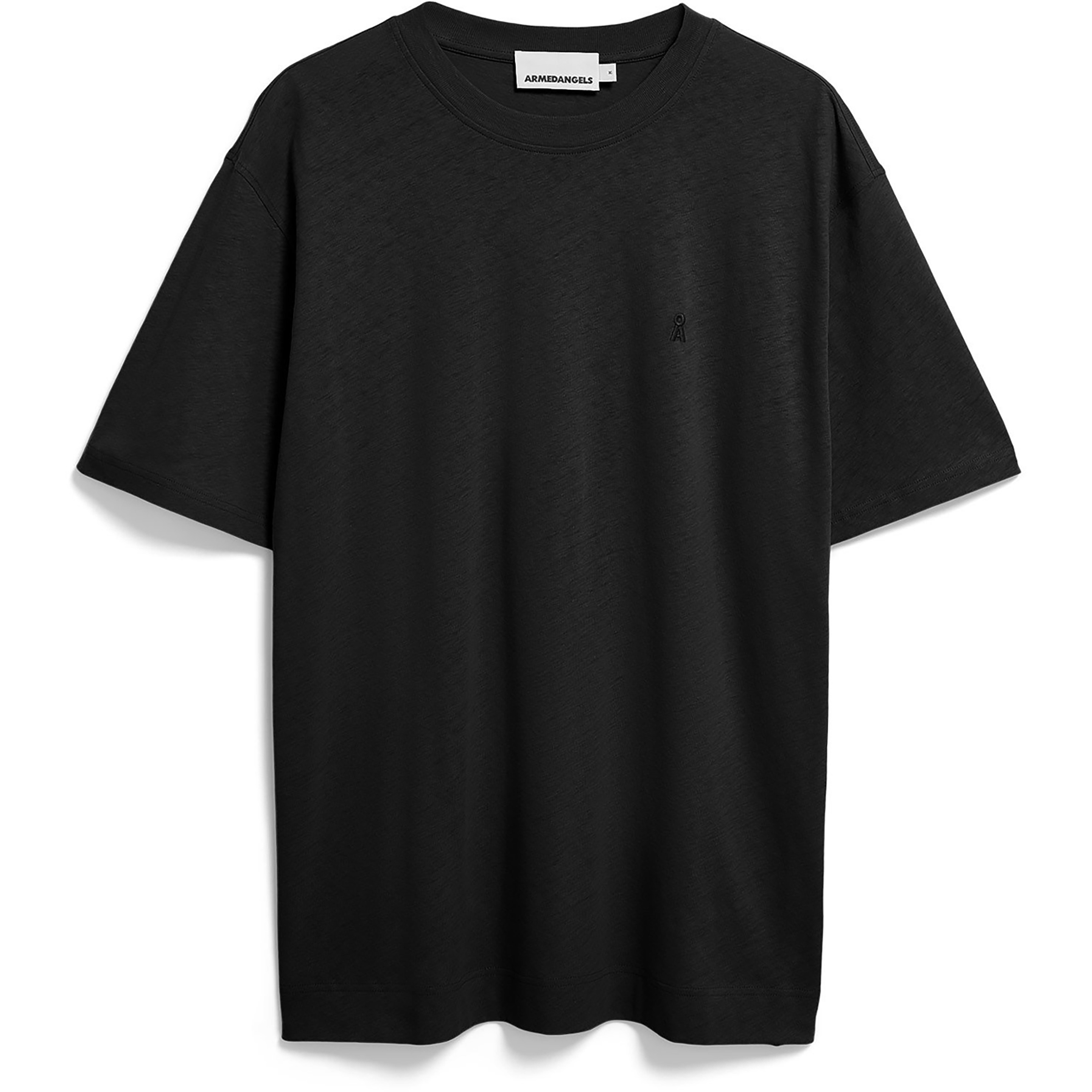 Armedangels Maarkos Linen Blend Herren T-Shirts schwarz Größe S Lifestyle Kühlend