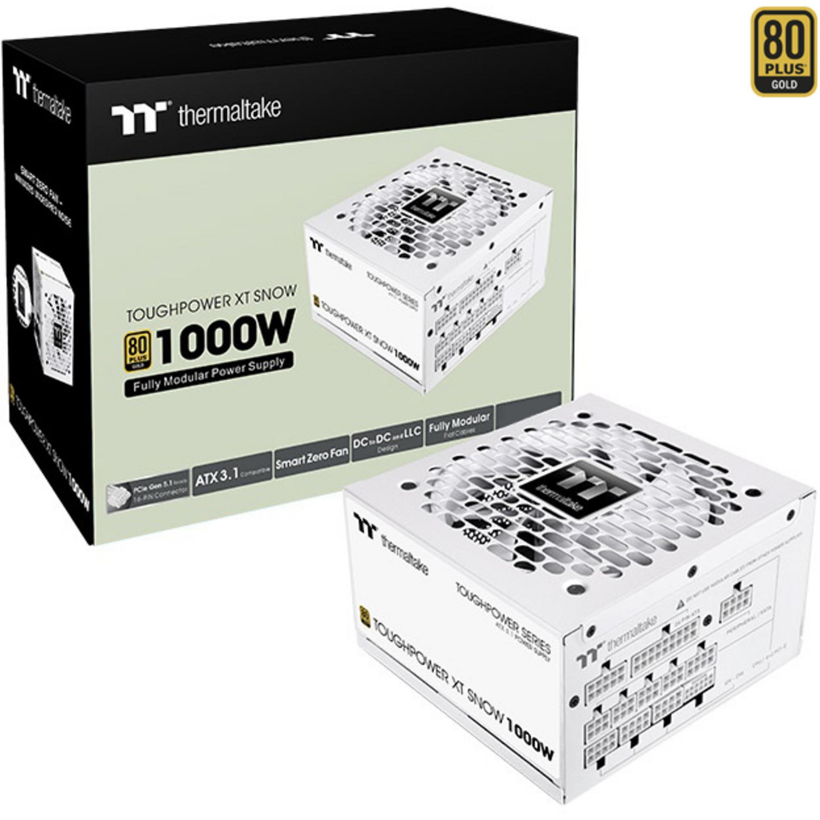 Thermaltake Toughpower XT 1000W Snow Netvoeding, ATX3.1, 80+ Gold