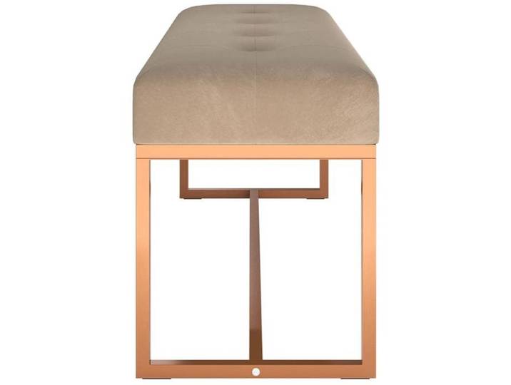 MGH - TOP Meuble de couloir - Banc Beige 110x36x45 cm - pour salon - Velours MM217
