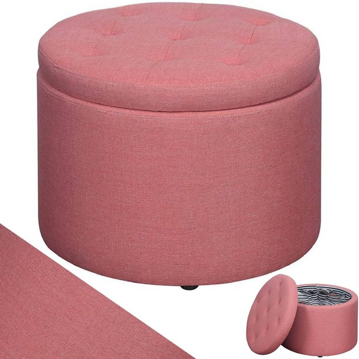 Roze Zitkruk met 12 Vakken voor Schoenenopslag en Decoratie