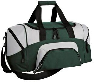 Port Authority BG990S Small Colorblock Sport Duffel in Hunter/Gray size OSFA   Polyester Blend