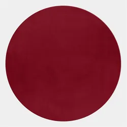 Teppich Kurzflor Waschbar NECKAR in Rot, einfarbig, Ø 160 cm