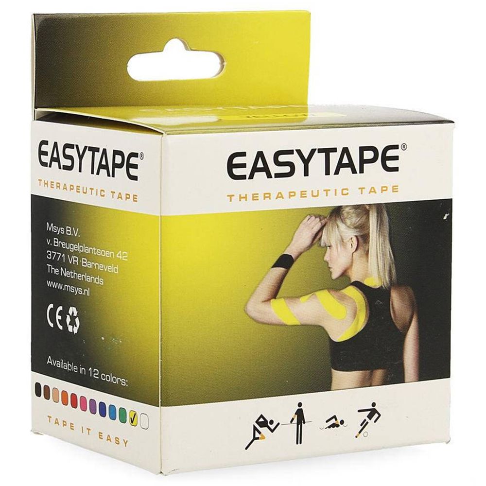 Easytape Kinesiology Tape Geel 1 St Verband