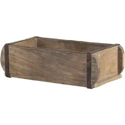 Chic Antique Alte Backsteinform Ziegelform Unikat, 30 x 15 x 10 cm, natur