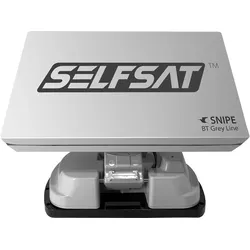 Selfsat Snipe BT Grey Line vollautomatische Camping SAT Antenne mit Bluetooth Twin LNB