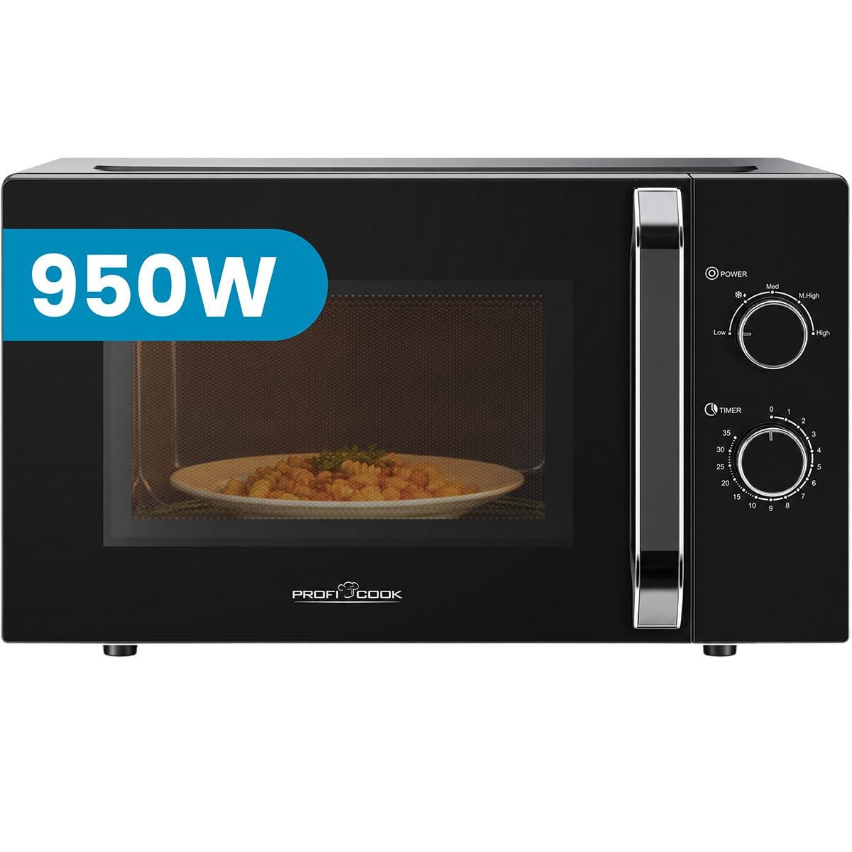 ProfiCook Magnetron PC MW 1354 met 30 liter inhoud en 950W vermogen