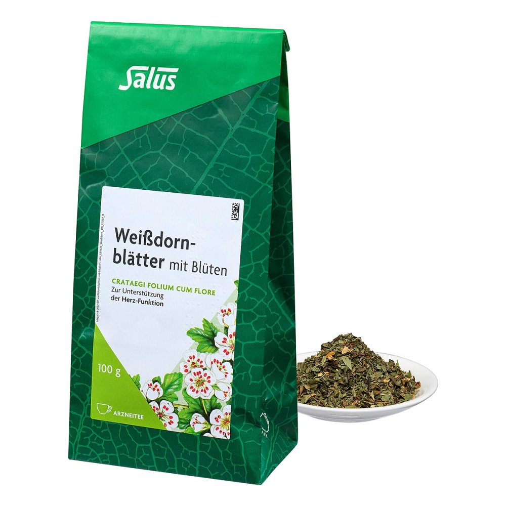 SALUS Pharma GmbH Weissdornblätter mit Blüten Arzneitee bio Salus 03424918