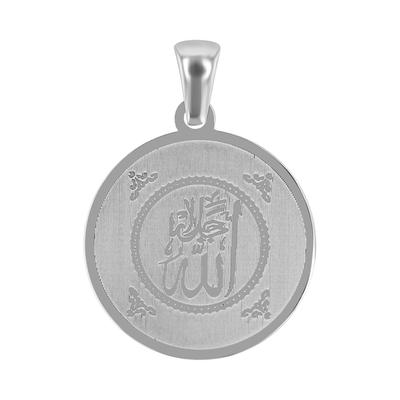 Amulett AKZENT "Ayyub, langlebig", silber (silberfarbig), Schmuckanhänger, Damen, Edelstahl, Amulett