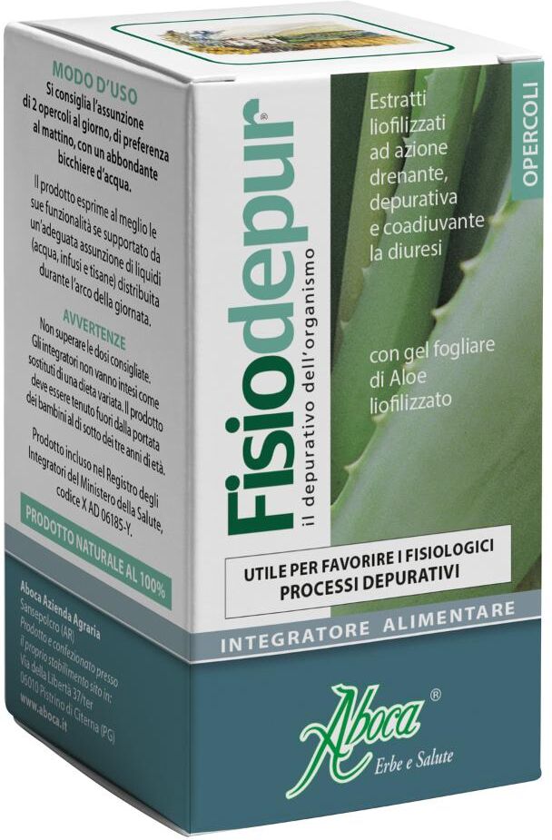 ZENTIVA ITALIA Srl Aboca Fisiodepur - Integratore Depurativo Benessere Organismo, 50 Opercoli