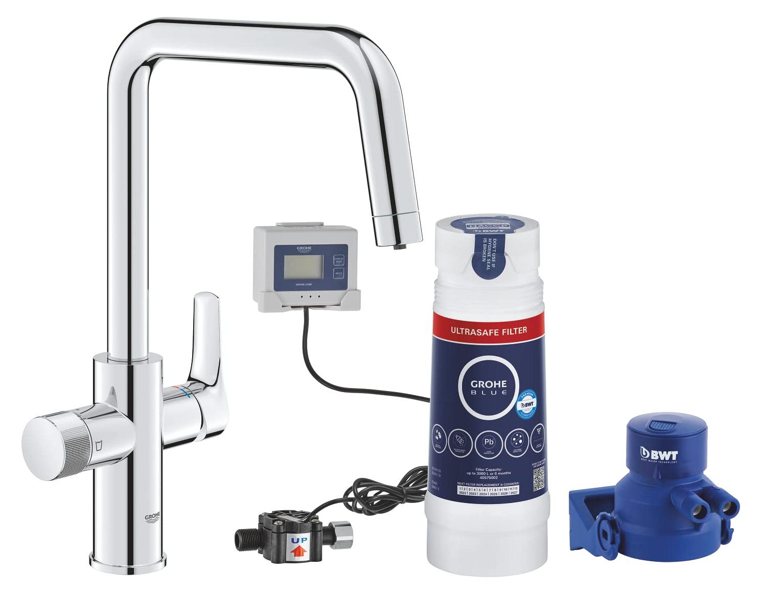 Wasserfilter-System mit Küchenarmatur, Chrom, Ultra Safe