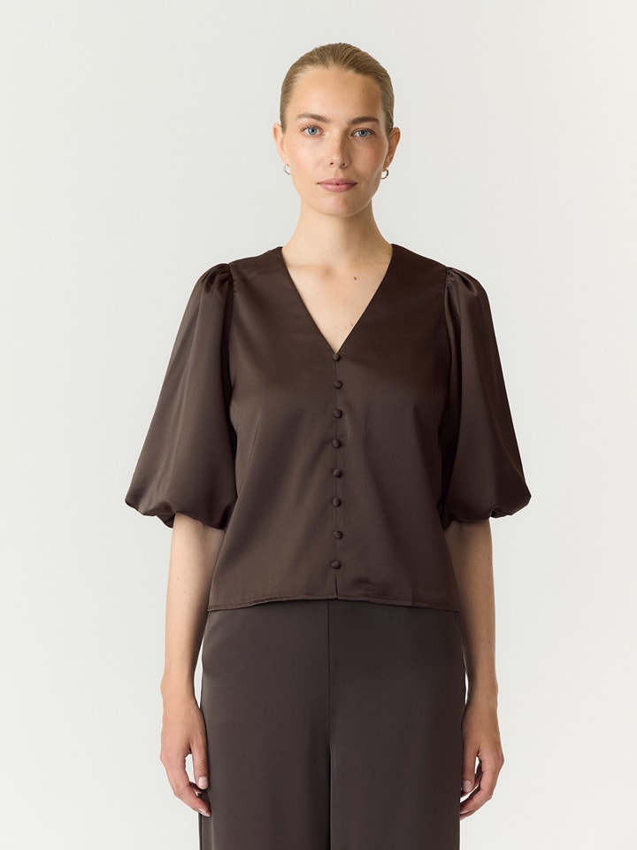 YAS Bluse in Braun - S