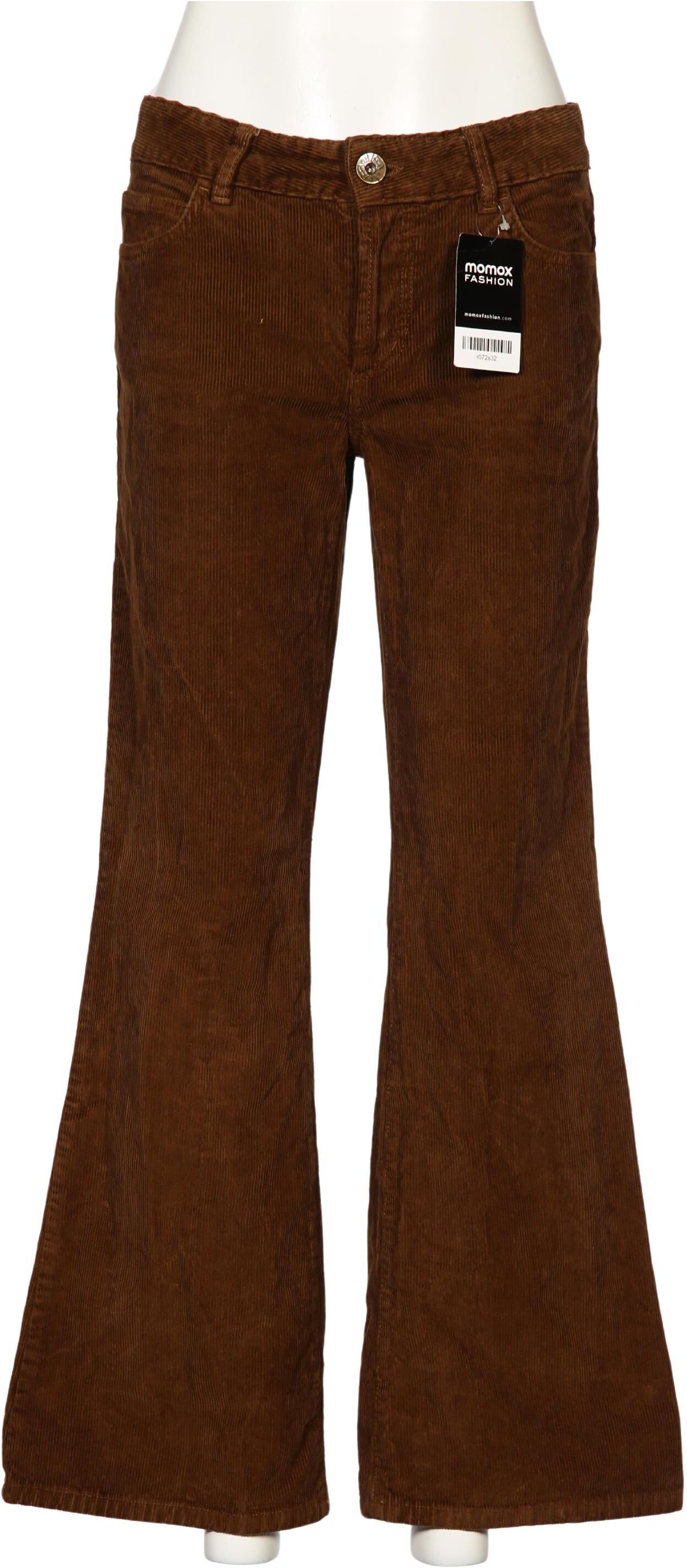 ATO Damen Stoffhose, Braun, Gr. W27, Baumwolle - Second Hand
