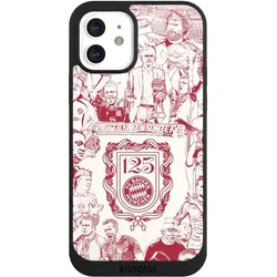 Nivocase Handyhülle für Apple iPhone 12 Hülle NIVOpure Case Schwarz FC Bayern München Offizielles (Apple iPhone 12), Smartphone Hülle, Schwarz