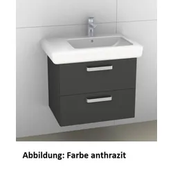 Artiqua 413 Waschtischunterschrank für IT! 122970 Sangallo Grau quer, 413-WU2L-K111-7154-432 413-WU2L-K111-7154-432